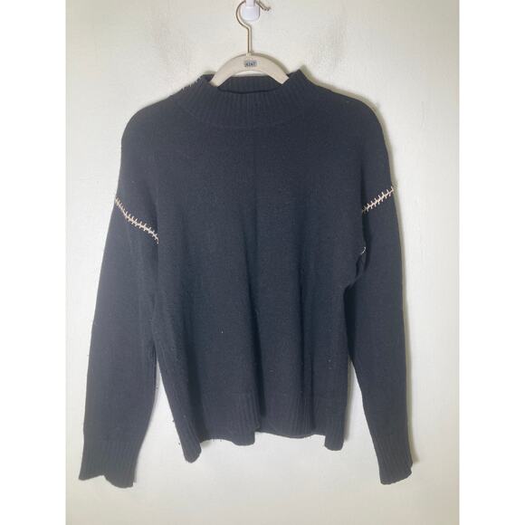 Minnie Rose Black Long Sleeve Sweater Sz L - Picture 1 of 2